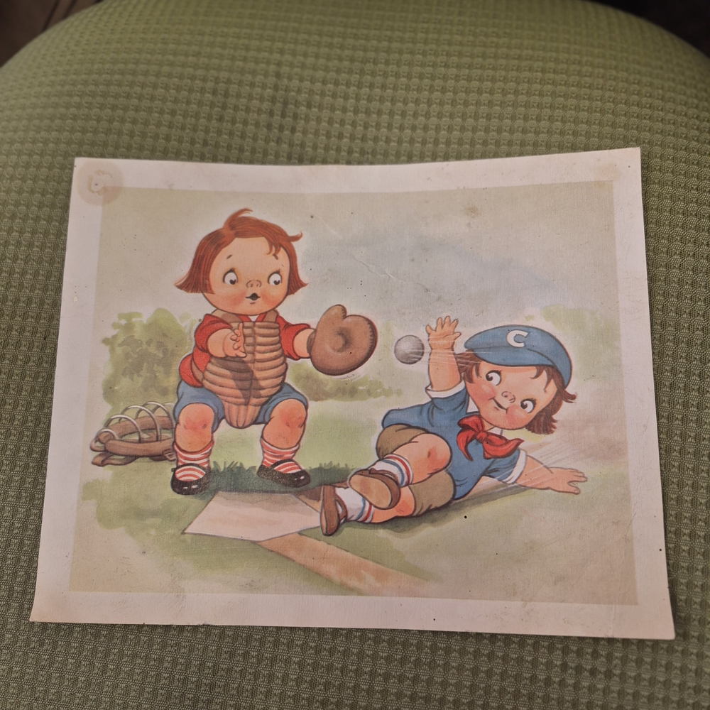 Vintage Campells Soup Kids Artwork 8x10 Set Of 4 Different Ones Old Collectible